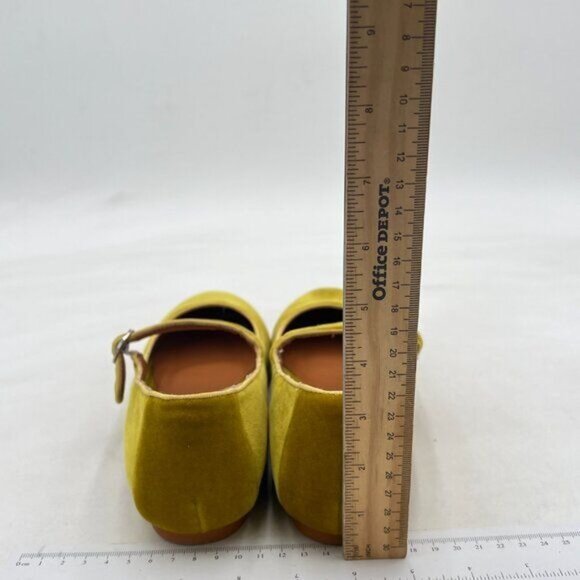 Pazzion Yellow Cute Closed Round Toe Mary Janes Comfortable Strap Buckled Shoes - Picture 5 of 8